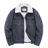 Levanor – Men’s Corduroy Jacket with Shearling Collar