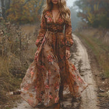 Calyran – Lightweight Boho Maxi Dress With Belt