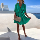 Vestido envolvente elegante con ajuste cómodo para mujer
