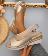 Platformové espadrilky so slingback remienkom