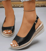 Platformové espadrilky so slingback remienkom