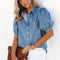 FREJA | Cămașă din denim casual pentru toamnă
