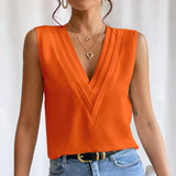 Minna - Bluza elegantă fără mâneci pentru femei
