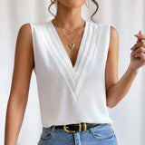 Minna - Bluza elegantă fără mâneci pentru femei