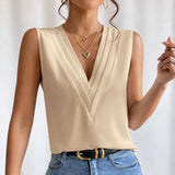 Minna - Bluza elegantă fără mâneci pentru femei