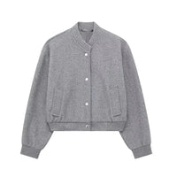Zyrah - Womens Cropped Bomber Jacket