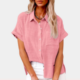 Mariah – Airy Cotton Linen Womens Blouse