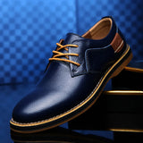 Textured Lace-Up Dress Shoes for Men