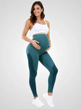 Leggings premaman – Leggings premaman a vita alta con supporto per la pancia