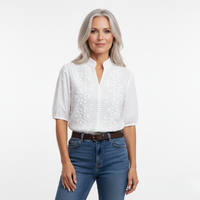 Mirellda – White Elegant Women’s Blouse