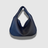Chic Timeless Woven Leather Shoulder Bag with Luxury Finish