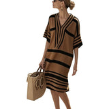 Women's Flowy Striped Dress - Casual Elegance