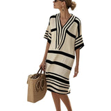 Women's Flowy Striped Dress - Casual Elegance