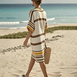 Women's Flowy Striped Dress - Casual Elegance