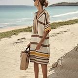 Women's Flowy Striped Dress - Casual Elegance