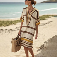 Women's Flowy Striped Dress - Casual Elegance