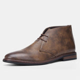 Bottes désert en daim vintage pour hommes