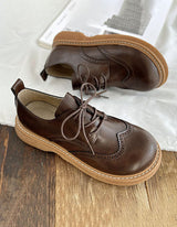 Women's Wide Square Toe Oxford Shoes