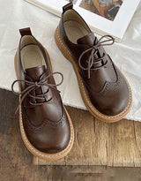 Women's Wide Square Toe Oxford Shoes