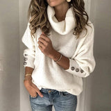 Cuello alto para mujer – Corte largo con mangas largas