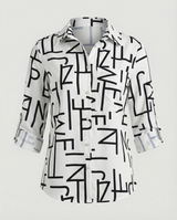 Maribel - Womens Blouse With Turn Down Collar