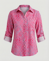 Maribel - Womens Blouse With Turn Down Collar