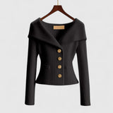 Pull tricoté femme à épaules dénudées