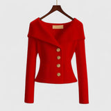 Pull tricoté femme à épaules dénudées