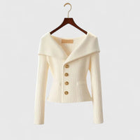 Pull tricoté femme à épaules dénudées