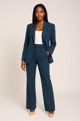 Ensemble chic veste et pantalon pour femme pour bureau et événements