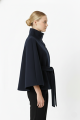 Elowen – Women’s Wool Coat with High Collar