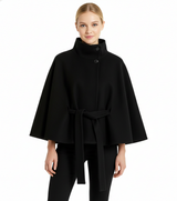 Elowen – Women’s Wool Coat with High Collar