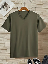 V-Neck Slim Fit Men's T-Shirt