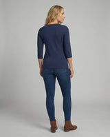 Mariel - Casual Top With Three Quarter Sleeves