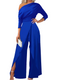 Anne | Tuta elegante con spalline imbottite e spacco alla moda per donna