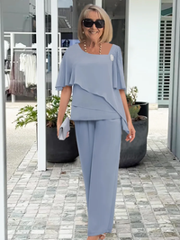 Daiselle - Elegant Two Piece Pants Set for Women