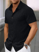 Lightweight Linen Blend Short Sleeve Shirt