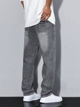 Jiren - Mens Casual Jeans Solid Colour