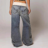 Nalora – Damenhose mit weitem Bein und kontrastierendem Bund