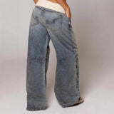 Nalora – Damenhose mit weitem Bein und kontrastierendem Bund