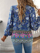 Image of Dames Bloemen Lange Mouw Blouse