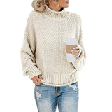 Avriel – Maglione da donna a collo alto a maglia grossa