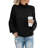 Avriel – Maglione da donna a collo alto a maglia grossa