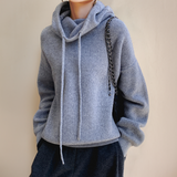 Women's Lightweight Knit Sweater with Long Sleeves and Relaxed Fit