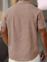 Lightweight Linen Blend Short Sleeve Shirt