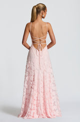 Elegant Women's Maxi Evening Dress with Spaghetti Straps