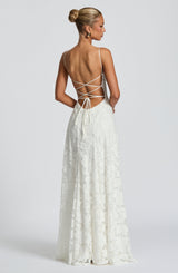 Elegant Women's Maxi Evening Dress with Spaghetti Straps