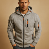 Men's Zip-Up Hoodie with Hood Comfortable Fit
