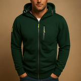 Men's Zip-Up Hoodie with Hood Comfortable Fit