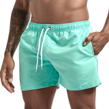 Bravion - Mens Swim Shorts With Drawstring And Side Pockets